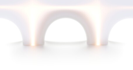 Poster - abstract architecture background arched interior 3d render