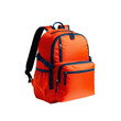 © Rhony - Orange school backpack isolated on transparent background.