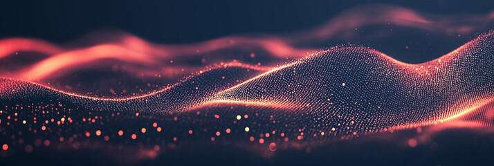 Wall Mural - abstract background with dark red, blue and gold particle. golden light shine particles bokeh on nav