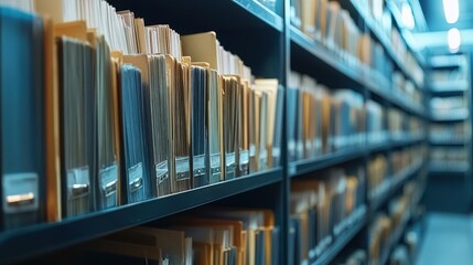 Poster - Organization of Filing Folders on Shelves in a Digital Storage Environment with Guidelines for Document Management