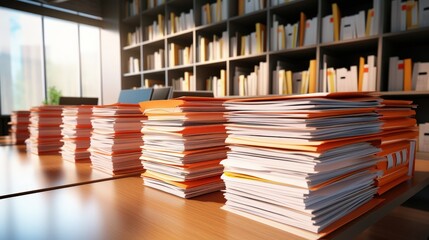 Poster - efficiently managing and organizing office files for it personnel in a modern workspace setting with