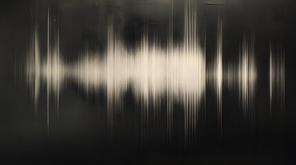 Poster - Abstract soundwave pattern, sleek dark background with fluid lines, ideal for music or audio theme designs, creative projects.