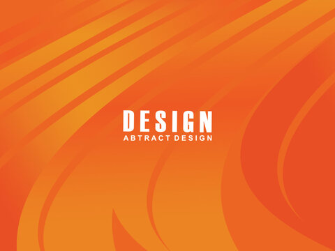 Abstract modern orange gradient wave background overlapping text space. Modern concept. Vector illustration