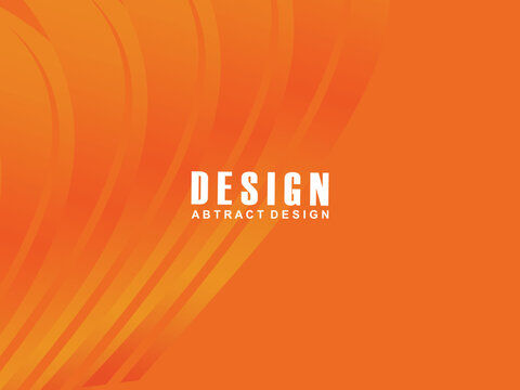 Abstract modern orange gradient wave background overlapping text space. Modern concept. Vector illustration