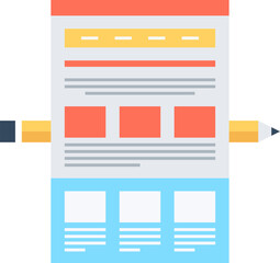 web design flat vector web icon