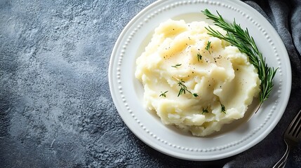 Creamy pasta dish with garlic sauce, white plate with fresh herbs, perfect for casual dining or food blogs enrichment.