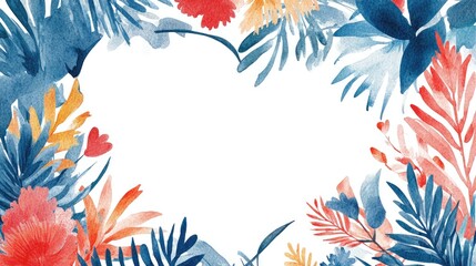 Poster - A vector heart-shaped frame created from brush painting, standing out against a white background, representing love and affection.