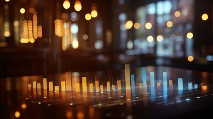 Poster - Analyzing business forecasts using bar graph projections on digital tables