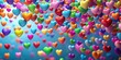 © Praphunsak - Multicolored Hearts Floating in Air, romantic hearts, emotional expression