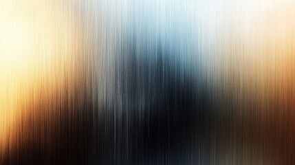 Poster - Matte metallic gradient showcasing brushed aluminum hues with a soft focus background that adds a touch of elegance to interior designs and modern aesthetics