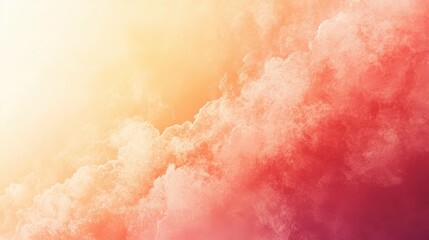 Poster - The muted peach gradient gradually transitions into a soft coral hue, crafting a delicate and enchanting visual tone that beautifully captures the twilight sky during sunset