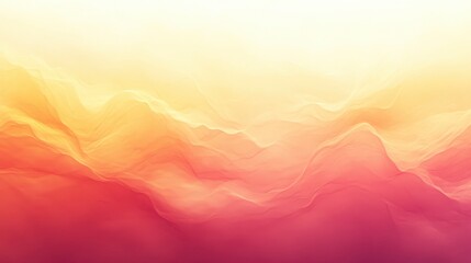 Poster - Gradient transition from soft yellow to pale orange creates a warm and inviting atmosphere, ideal for artistic backgrounds and design projects