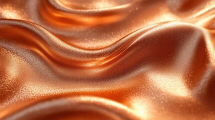Poster - Seamless metallic copper texture with soft lighting highlighting its smooth curves and subtle reflections in an artistic composition