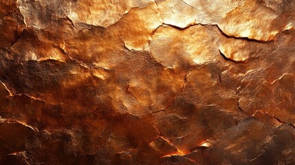 Poster - Seamless metallic copper texture showcasing a rich palette of warm hues and subtle light reflections, creating an inviting and elegant backdrop perfect for design projects