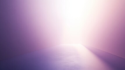 Poster - Gradient of soft lavender to white creates a serene background evoking tranquility and calmness, perfect for artistic or digital projects