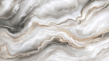 Poster - Soft marble pattern features elegant light gray and white swirls perfect for modern interior design aesthetics and enhancing living spaces with a sleek finish