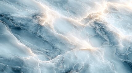Poster - Experience the stunning elegance of a marble pattern featuring delicate shades of light gray and white, making it an ideal choice for your interior design endeavors or artistic projects