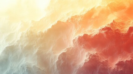 Poster - Soft pastel gradient transitions from peach to warm tones, creating a serene atmosphere ideal for artistic backgrounds or calming environments