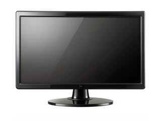 lcd tv monitor isolated on white background. transparent png