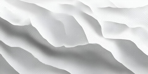 Poster - Abstract White Texture: A dramatic, abstract texture of flowing white fabric creates a mesmerizing visual, capturing the essence of fluidity and movement. The soft.