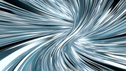 Poster - Abstract swirling metallic pattern creating a sense of motion and depth, evoking feelings of speed and dynamism in a futuristic design concept with a sleek aesthetic