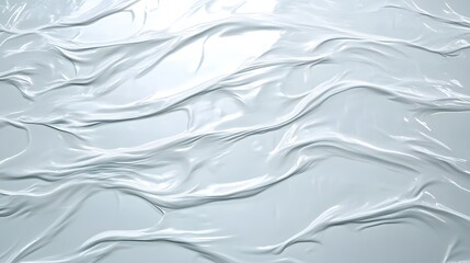 Poster - Abstract white texture with smooth flowing lines and soft waves creating a serene background for modern design, art, and creative project applications