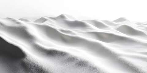 Poster - abstract texture: a close-up of a pristine white textured surface, revealing an ethereal landscape o
