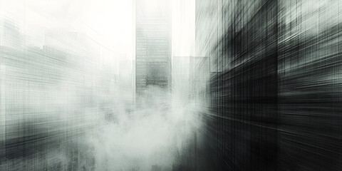 Poster - Urban Motion Blur: A dynamic abstract image capturing the energy and movement of a city street, blurred for a sense of speed and dynamism.