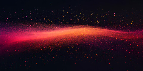 Poster - cosmic flow: a captivating abstract image showcasing a vibrant, crimson and orange nebula swirling a