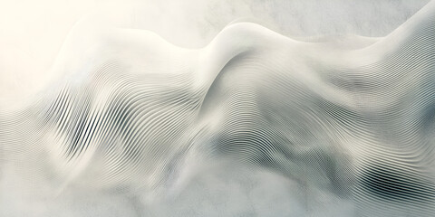 Poster - Abstract Flowing Forms: An ethereal image showcasing fluid, swirling patterns in shades of grey and white, creating a sense of movement and subtle texture.