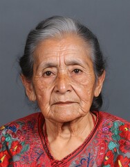 ID Photo for Passport : Mexican elderly woman 2