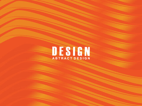 Abstract modern orange gradient wave background overlapping text space. Modern concept. Vector illustration