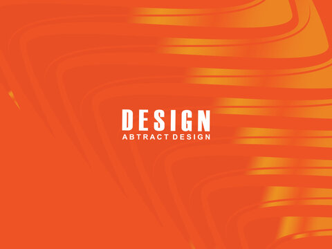Abstract modern orange gradient wave background overlapping text space. Modern concept. Vector illustration