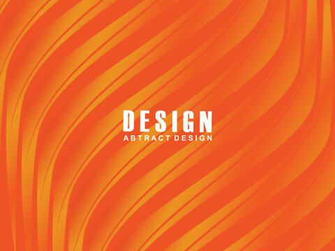 Abstract modern orange gradient wave background overlapping text space. Modern concept. Vector illustration