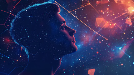 Wall Mural - milkyway night sky, deep space, our inspirational universe ,generative ai. starbright. illustration