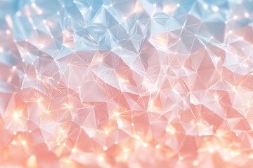 Wall Mural - soft pastel abstract background with geometric shapes and sparkling light effects for creative desig