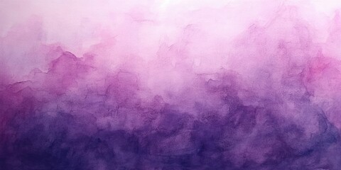 Leinwandbilder - Watercolor background in soft shades of purple and lavender with gentle gradients creating a serene and delicate atmosphere