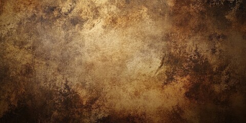 Poster - Earth-toned grunge background featuring rich browns and warm ochres with a textured, uneven surface creating a vintage, rustic feel