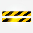 © HecoPhoto - Black and Yellow Diagonal Stripes Warning Tape Caution Barrier