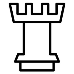 Sticker - Tactic Strategy Chess Line Icon