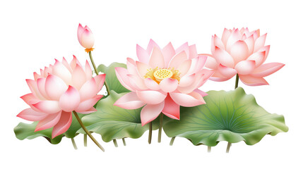 Wall Mural - pink lotus flower