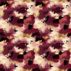 Naklejka na meble Burgundy Gold Ink Textures