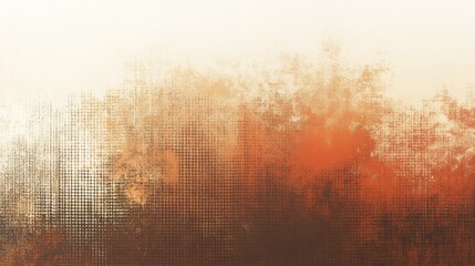 Poster - Luxurious halftone gradient of copper and bronze creating a vintage-inspired mood on a white canvas