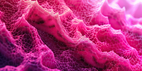 Poster - abstract pink and magenta lattice surface