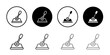 © Posccode - lever icon Simple outline illustration set