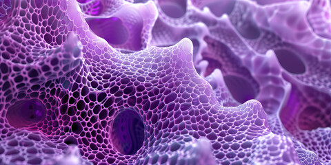 Poster - Three-Dimensional Purple Porous Network Structure