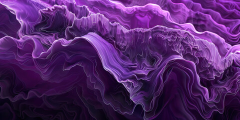 Poster - Abstract Purple Wave Form Texture