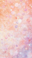Fototapete - Dreamy pastel peach bokeh pattern creating a soft and serene atmosphere in a whimsical backdrop