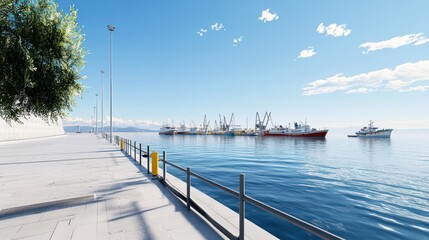 Sunny Day at the Harbor