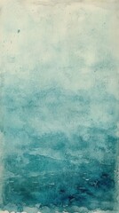 Aufkleber - Cool-toned watercolor background evoking a tranquil atmosphere in soft blues and greens
